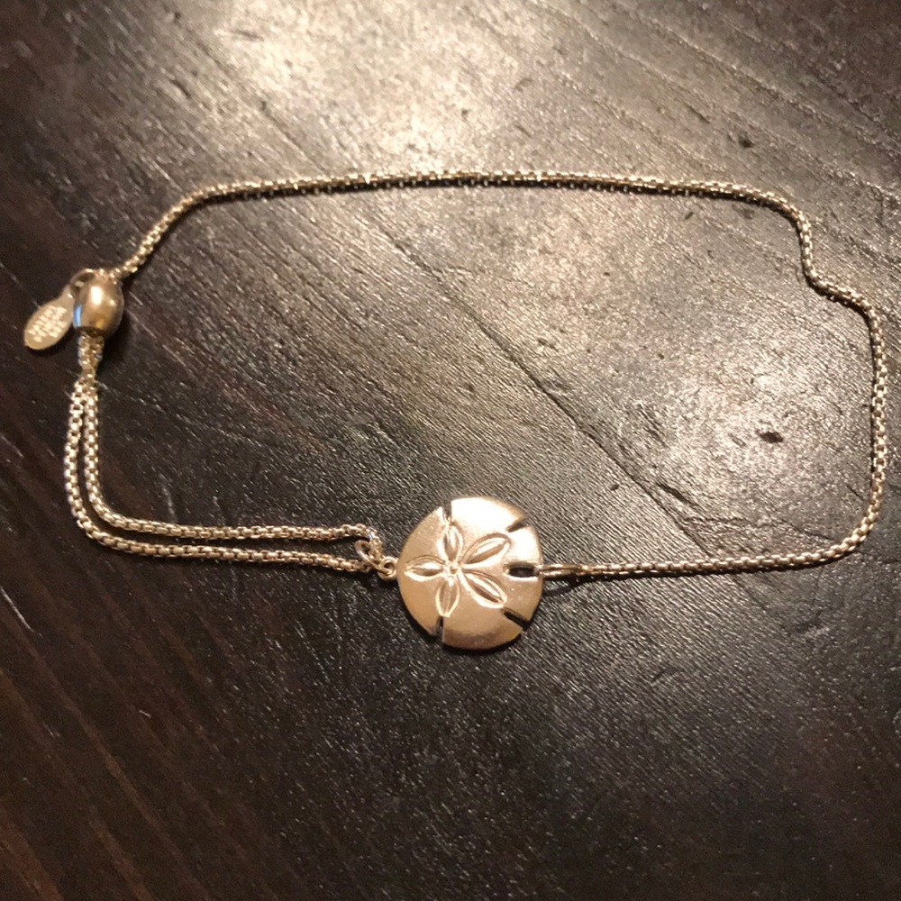 Alex and Ani Sand Dollar Pull Chain Bracelet